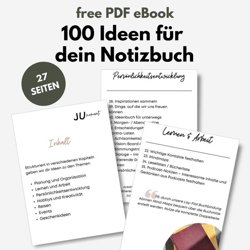 100 Ideen für dein Notizbuch