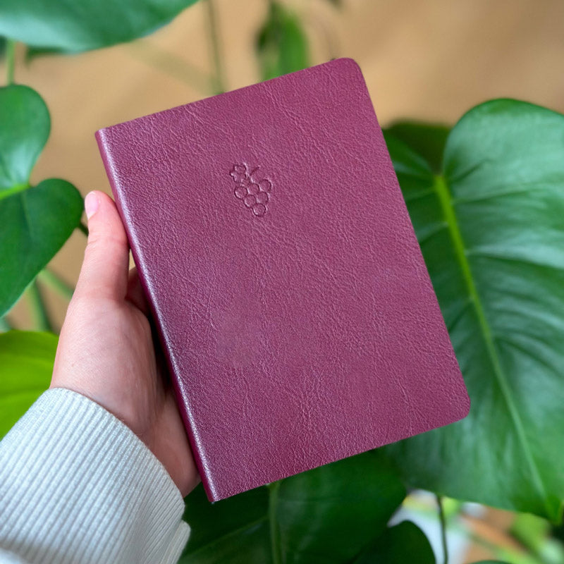 A6 Notizbuch aus Weintrauben