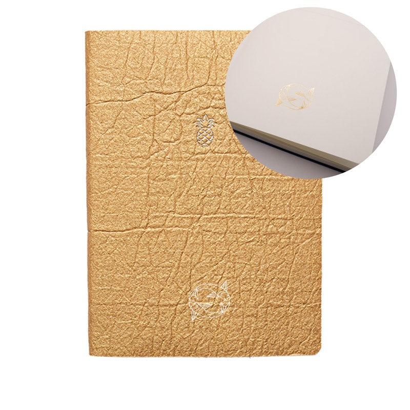 Notizbuch Ananas Gold