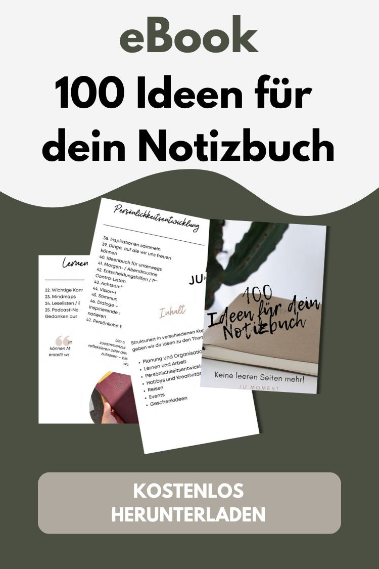 Ideen für dein Notizbuch