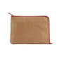 Laptoptasche beige | Leder & Feuerwehrschlauch