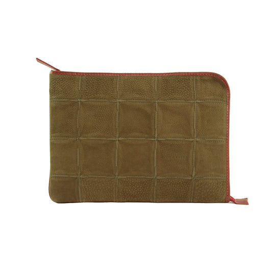 Laptoptasche braun | Leder & Feuerwehrschlauch