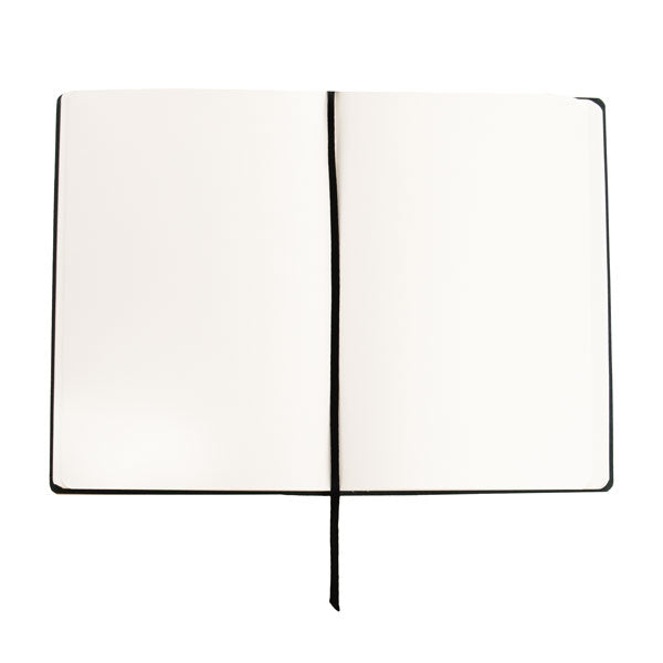 nachhaltiges Notizbuch aus veganem Leder. Das Notizbuch wurde in der Schweiz hergestellt und handgefertigt. Das nachhaltige Notizbuch A5 ist aus Ananasleder und hat die Farbe schwarz.